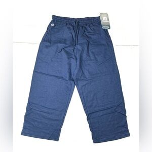 Vintage Russell Athletic Womens Small‎ Workout Essentials Gym Pants Blue Joggers